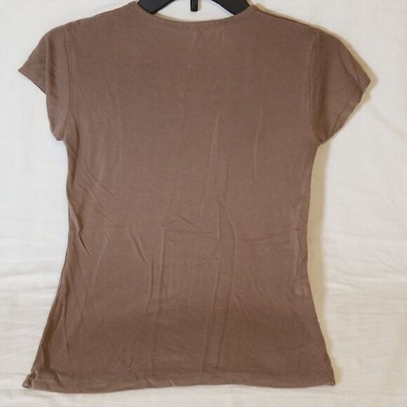 Drab Brown "Brooklyn, NYC" Animal Print Bling Tee - Picture 5 of 5